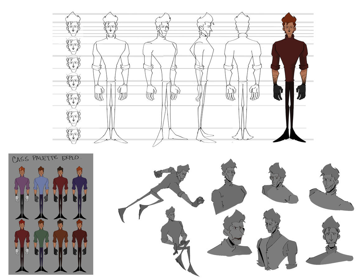 Animation 1 Project, Character Design &amp; Exploration, 2023