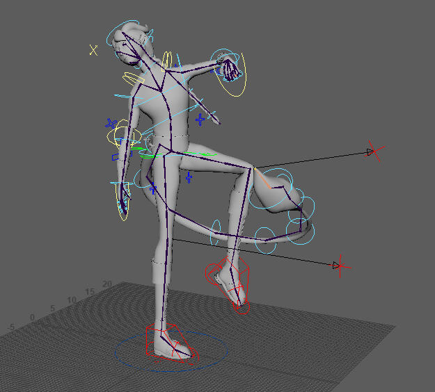 3D Character Skinweights Test