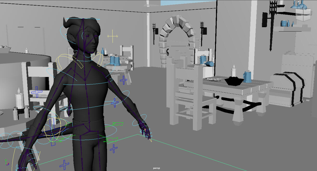 Scene Setup with free Sketchfab Model in MAYA